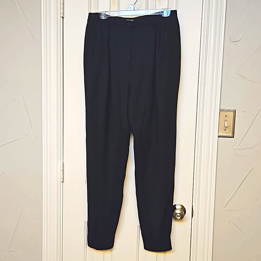 Giorgio Armani Black Tapered Trousers IT 46 / US 6